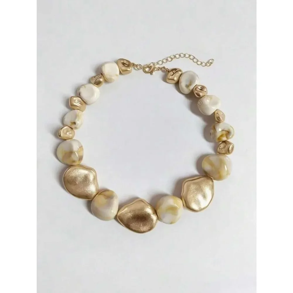 Boho beaded statement necklace N2119
